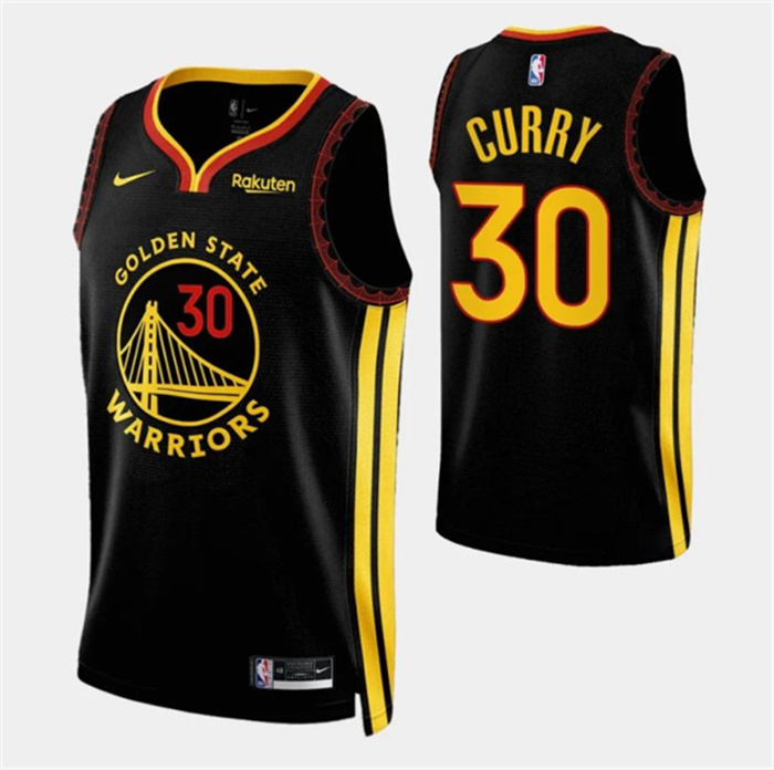 Men's Golden State Warriors #30 Stephen Curry Black 2023 24 City Edition Stitched Basketball Jerseys Men's Golden State Warriors #30 Stephen Curry Black 2023 24 City Edition Stitched Basketball Jerseys