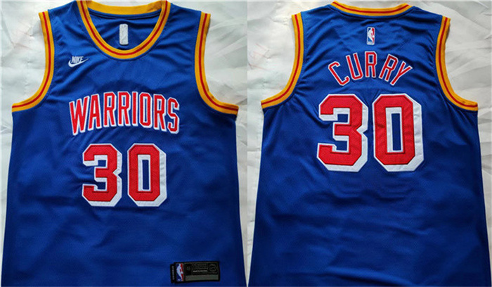 Men's Golden State Warriors #30 Stephen Curry Blue Stitched Basketball Jersey Men's Golden State Warriors #30 Stephen Curry Blue Stitched Basketball Jersey