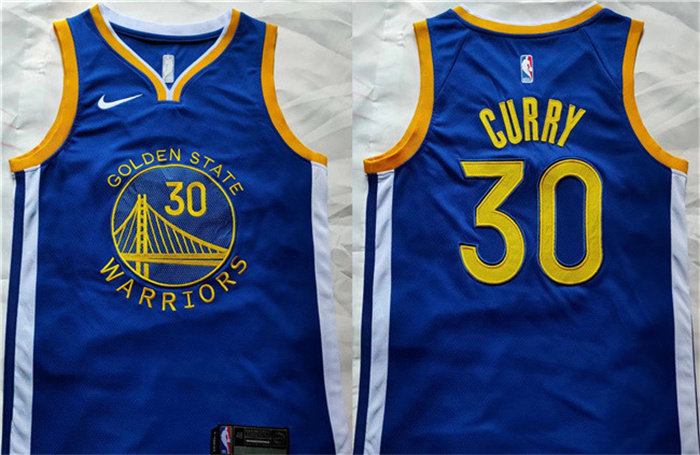 Men's Golden State Warriors #30 Stephen Curry Blue Stitched Basketball Jerseys Men's Golden State Warriors #30 Stephen Curry Blue Stitched Basketball Jerseys