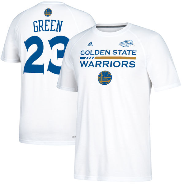 Men's Golden State Warriors 23 Draymond Green White 2017 NBA Finals Bound Gametime Shooter T-Shirt Men's Golden State Warriors 23 Draymond Green White 2017 NBA Finals Bound Gametime Shooter T-Shirt
