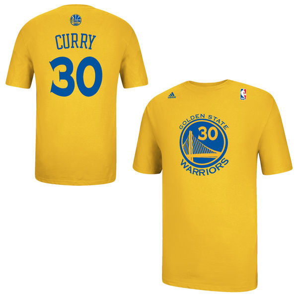 Men's Golden State Warriors 30 Stephen Curry Gold Net Number T-Shirt Men's Golden State Warriors 30 Stephen Curry Gold Net Number T-Shirt