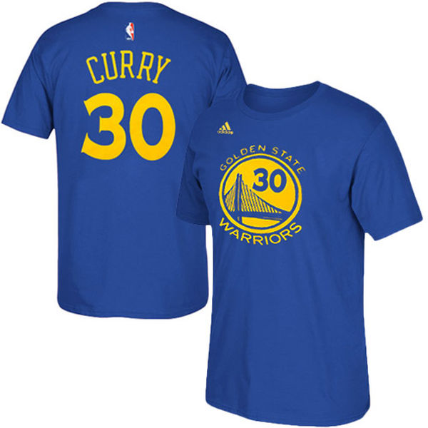 Men's Golden State Warriors 30 Stephen Curry Royal Blue Net Number T-Shirt Men's Golden State Warriors 30 Stephen Curry Royal Blue Net Number T-Shirt