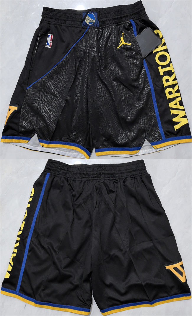 Men's Golden State Warriors Black Shorts(Run Small) Men's Golden State Warriors Black Shorts(Run Small)