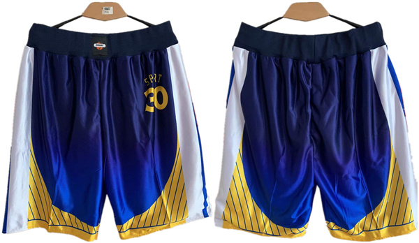 Men's Golden State Warriors Blue Shorts (Run Small) Men's Golden State Warriors Blue Shorts (Run Small)