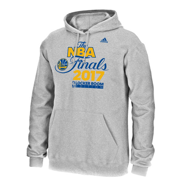 Men's Golden State Warriors Gray 2017 Western Conference Champions Locker Room Hoodie