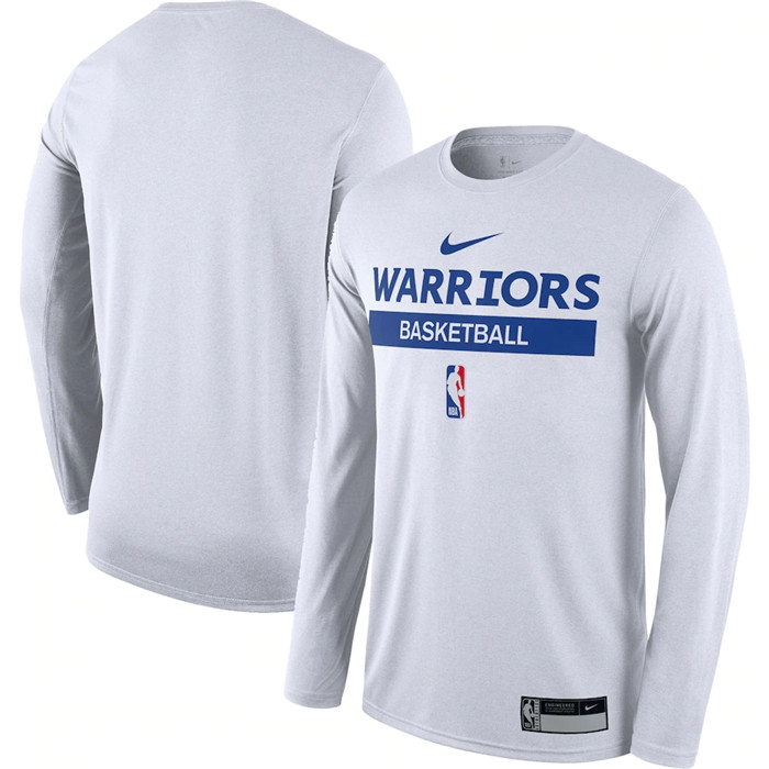 Men's Golden State Warriors White 2022 23 Legend On-Court Practice Performance Long Sleeve T-Shirt