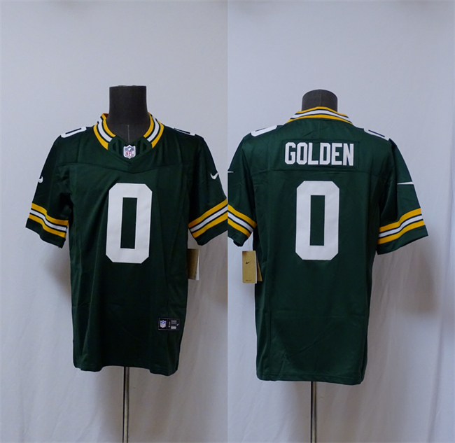 Men's Green Bay Packers #0 Matthew Golden Green Vapor 2025 F.U.S.E. Limited Stitched Football Jersey Men's Green Bay Packers #0 Matthew Golden Green Vapor 2025 F.U.S.E. Limited Stitched Football Jersey