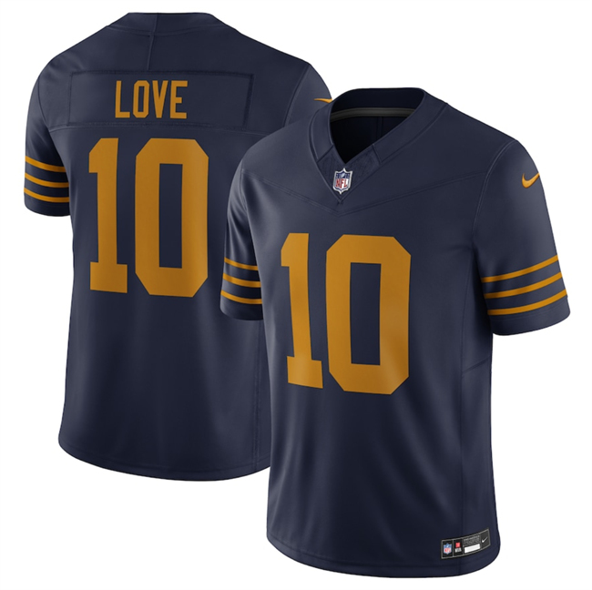 Men's Green Bay Packers #10 Jordan Love Navy The 1923 Classic Vapor F.U.S.E. Limited Stitched Football Jersey Men's Green Bay Packers #10 Jordan Love Navy The 1923 Classic Vapor F.U.S.E. Limited Stitched Football Jersey