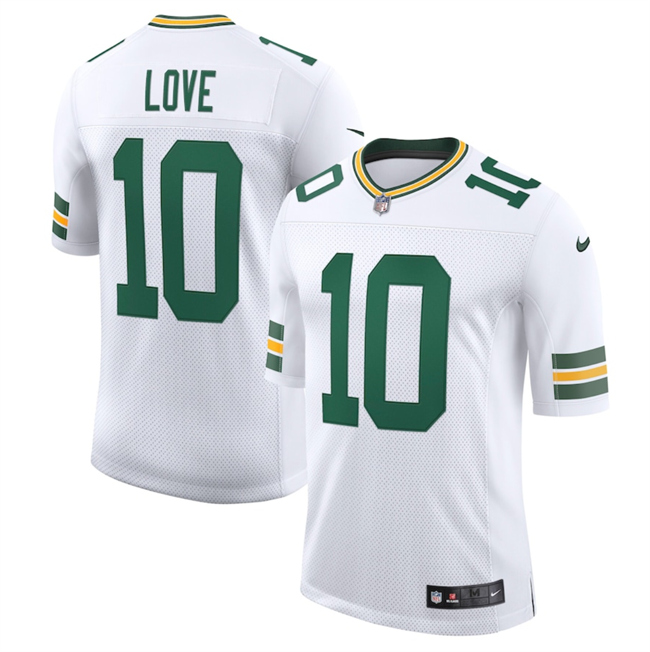 Men's Green Bay Packers #10 Jordan Love White 2025 New Vapor Untouchable Limited Stitched Football Jersey Men's Green Bay Packers #10 Jordan Love White 2025 New Vapor Untouchable Limited Stitched Football Jersey