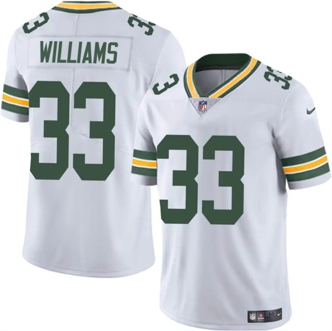 Men's Green Bay Packers #33 Evan Williams White Vapor Untouchable Limited Stitched Jersey Men's Green Bay Packers #33 Evan Williams White Vapor Untouchable Limited Stitched Jersey