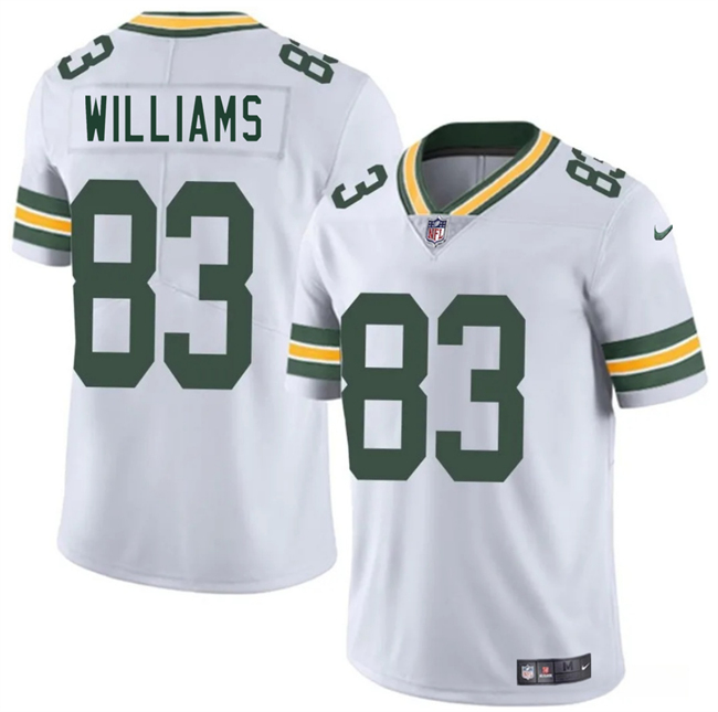 Men's Green Bay Packers #83 Savion Williams White 2025 Draft Vapor Untouchable Limited Stitched Football Jersey