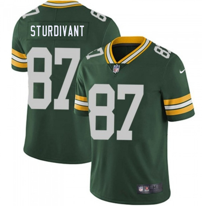 Men's Green Bay Packers #87 J. Michael Sturdivant Green 2026 Draft Vapor Untouchable Limited Stitched Football Jersey Men's Green Bay Packers #87 J. Michael Sturdivant Green 2026 Draft Vapor Untouchable Limited Stitched Football Jersey