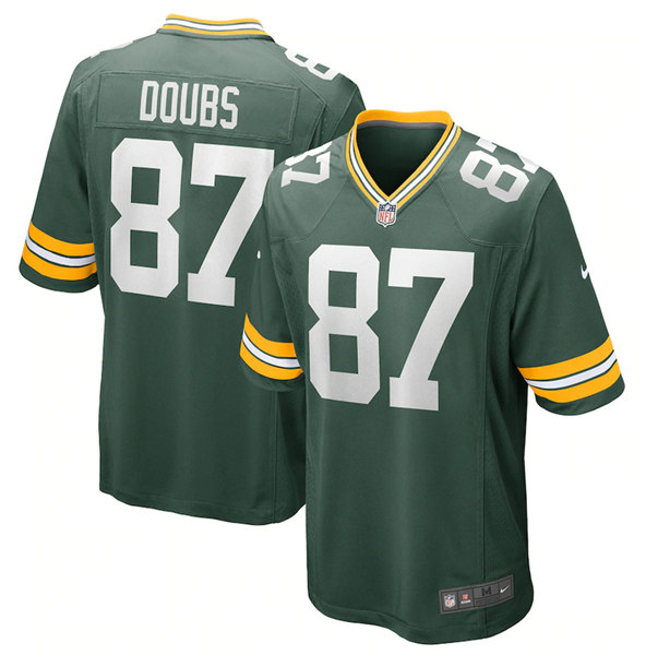 Men's Green Bay Packers #87 Romeo Doubs Green Stitched Game JerseyS