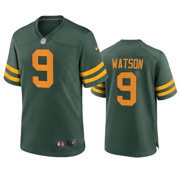 Men's Green Bay Packers #9 Christian Watson Green Stitched Football Jersey Men's Green Bay Packers #9 Christian Watson Green Stitched Football Jersey