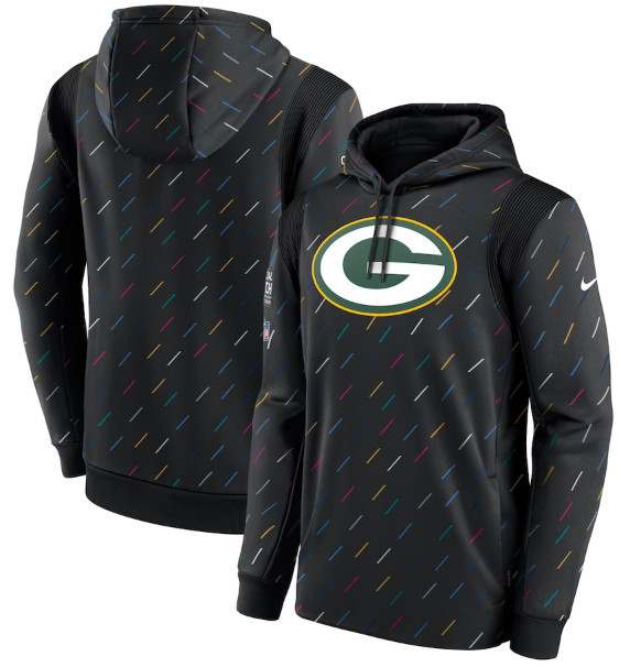Men's Green Bay Packers 2021 Charcoal Crucial Catch Therma Pullover Hoodie Men's Green Bay Packers 2021 Charcoal Crucial Catch Therma Pullover Hoodie