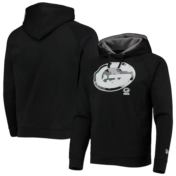 Men's Green Bay Packers Black Pullover Hoodie Men's Green Bay Packers Black Pullover Hoodie