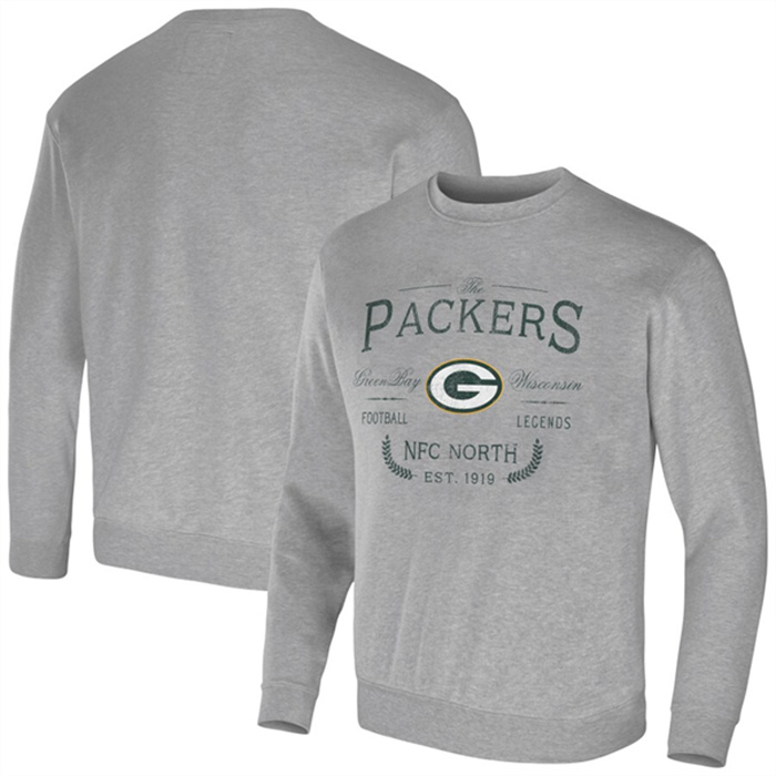 Men's Green Bay Packers Gray Darius Rucker Collection Pullover Sweatshirt Men's Green Bay Packers Gray Darius Rucker Collection Pullover Sweatshirt