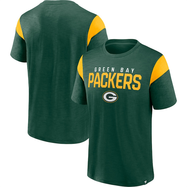 Men's Green Bay Packers Green Gold Home Stretch Team T-Shirt Men's Green Bay Packers Green Gold Home Stretch Team T-Shirt