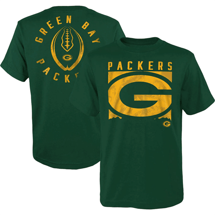 Men's Green Bay Packers Green Preschool Liquid Camo Logo T-Shirt Men's Green Bay Packers Green Preschool Liquid Camo Logo T-Shirt