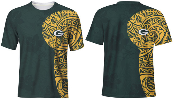 Men's Green Bay Packers Green T-Shirt Men's Green Bay Packers Green T-Shirt