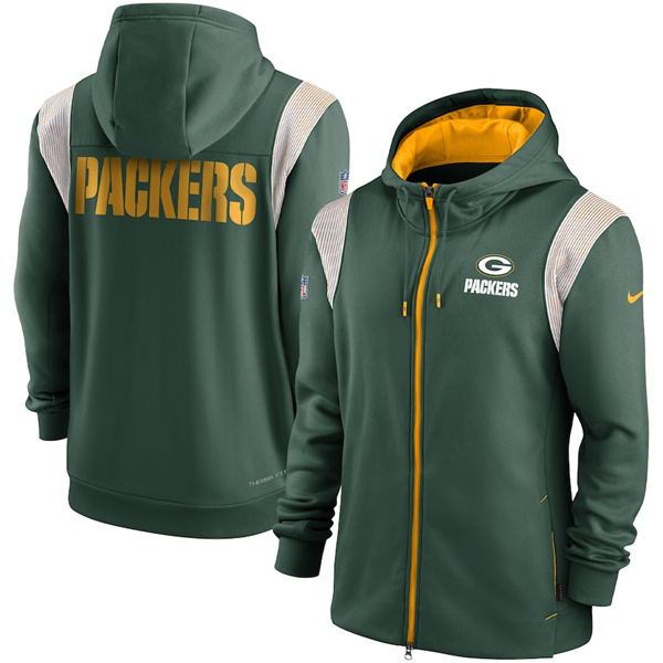 Men's Green Bay Packers Green Zipper Hoodie Men's Green Bay Packers Green Zipper Hoodie