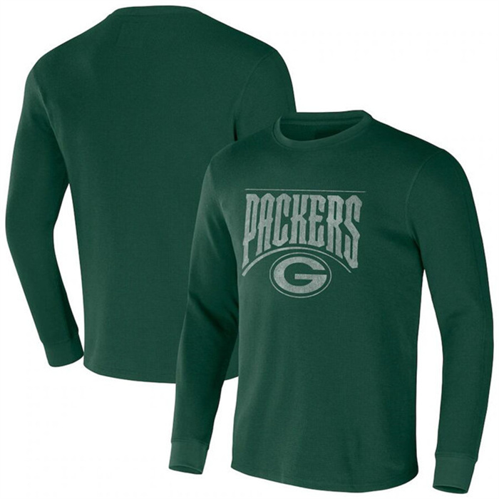 Men's Green Bay Packers X Darius Rucker Collection Green Long Sleeve Thermal T-Shirt Men's Green Bay Packers X Darius Rucker Collection Green Long Sleeve Thermal T-Shirt
