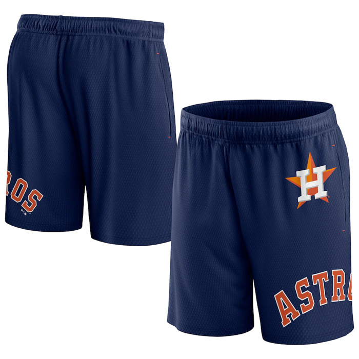 Men's Houston Astros Navy Clincher Mesh Shorts Men's Houston Astros Navy Clincher Mesh Shorts