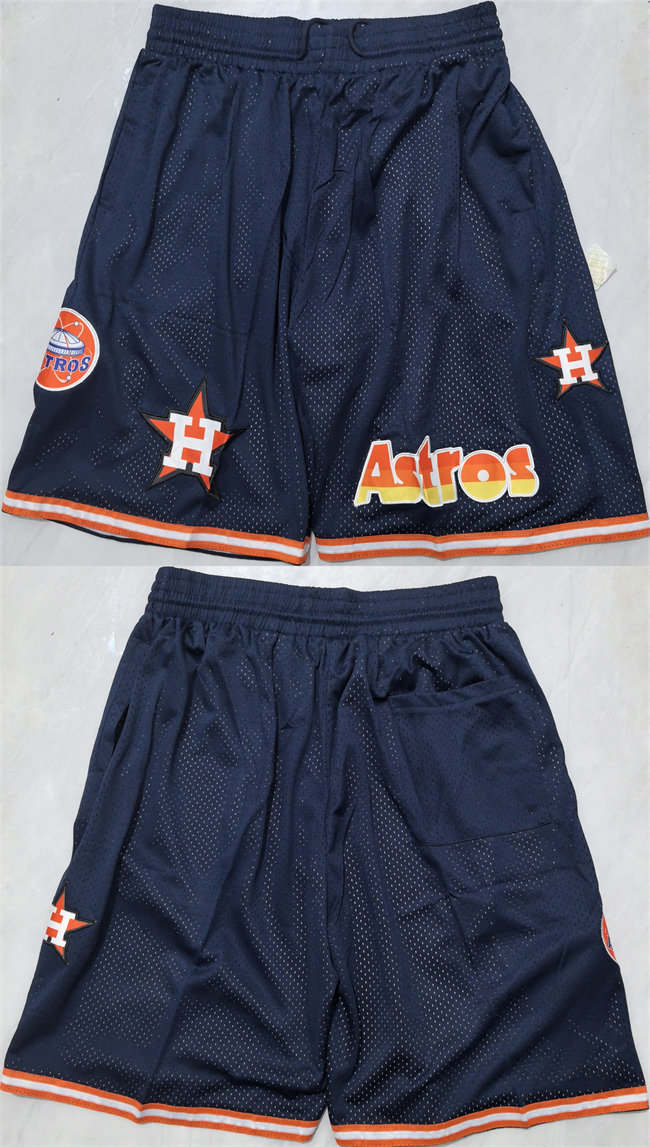 Men's Houston Astros Navy Shorts(Run Small) Men's Houston Astros Navy Shorts(Run Small)