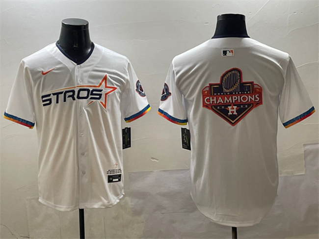 Men's Houston Astros Team Big Logo White 2025 City Connect Limited Stitched Baseball Jersey 004 Men's Houston Astros Team Big Logo White 2025 City Connect Limited Stitched Baseball Jersey 004