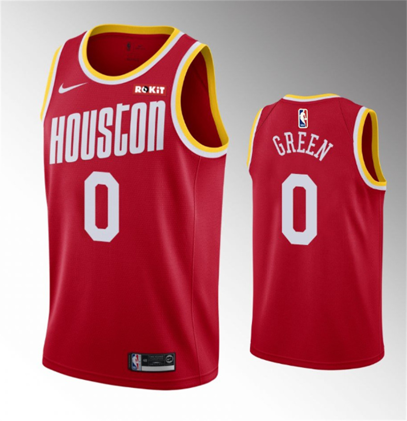 Men's Houston Rockets #0 #0 Jalen Green Red Classic Edition Stitched Jersey Men's Houston Rockets #0 #0 Jalen Green Red Classic Edition Stitched Jersey