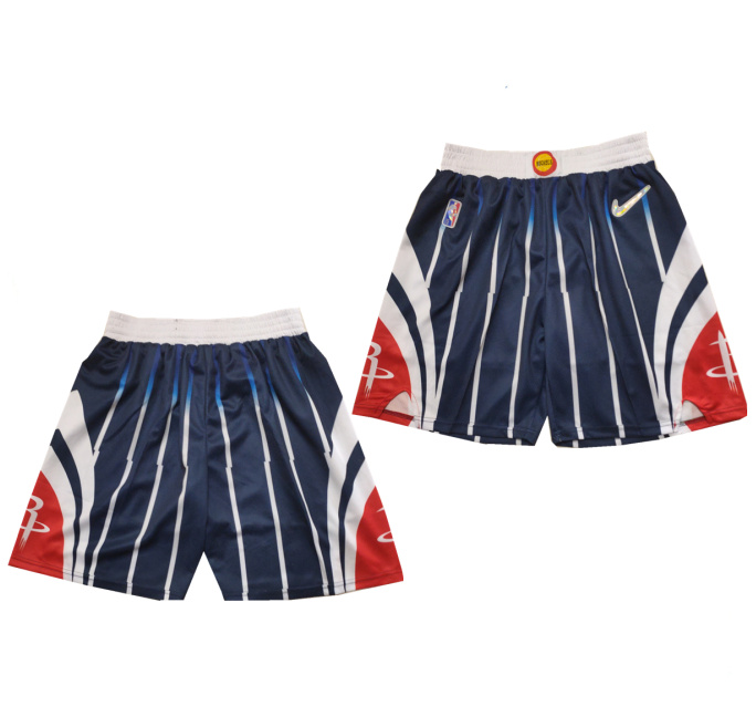Men's Houston Rockets 75th Anniversary Navy Shorts (Run Small) Men's Houston Rockets 75th Anniversary Navy Shorts (Run Small)