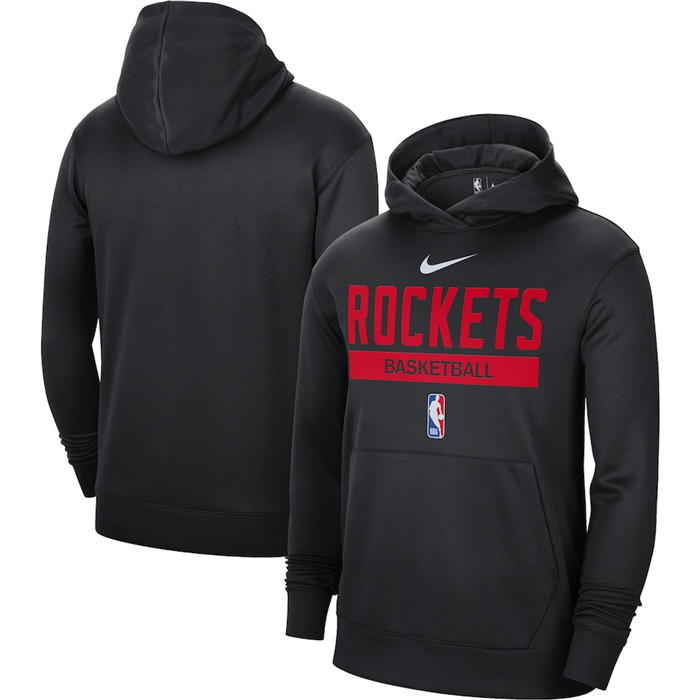 Men's Houston Rockets Black Spotlight Fleece Overhead Hoodie Men's Houston Rockets Black Spotlight Fleece Overhead Hoodie