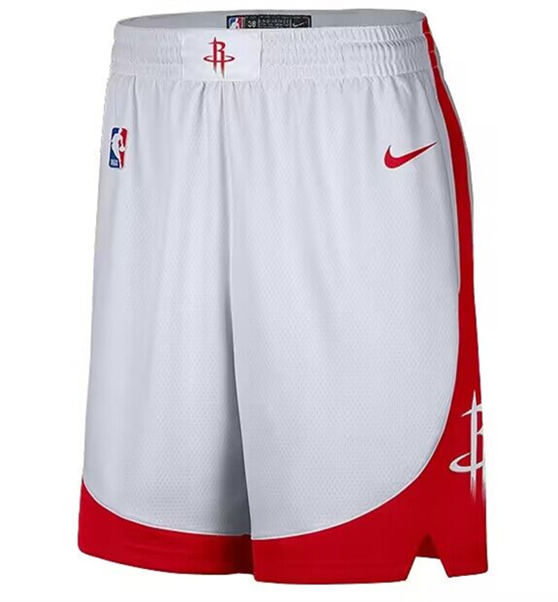 Men's Houston Rockets White Shorts (Run Small) 2 Men's Houston Rockets White Shorts (Run Small) 2