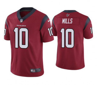 Men's Houston Texans #10 Davis Mills Red Vapor Untouchable Limited Stitched Jersey Men's Houston Texans #10 Davis Mills Red Vapor Untouchable Limited Stitched Jersey