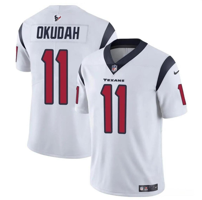 Men's Houston Texans #11 Jeff Okudah White Vapor Untouchable Stitched Football Jersey Men's Houston Texans #11 Jeff Okudah White Vapor Untouchable Stitched Football Jersey