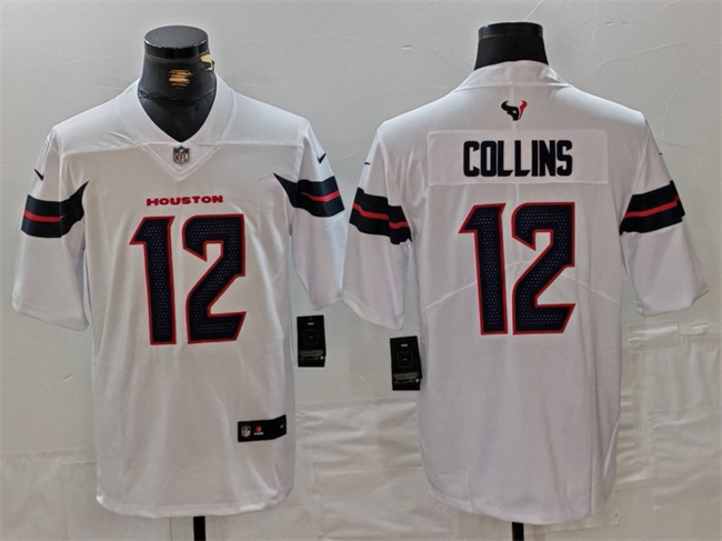 Men's Houston Texans #12 Nico Collins White Vapor Untouchable Stitched Football Jersey
