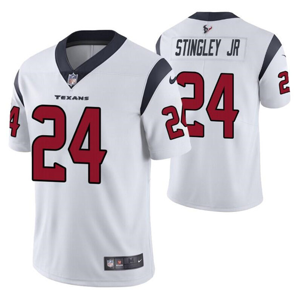 Men's Houston Texans #24 Derek Stingley Jr. White Vapor Untouchable Limited Stitched Jersey Men's Houston Texans #24 Derek Stingley Jr. White Vapor Untouchable Limited Stitched Jersey