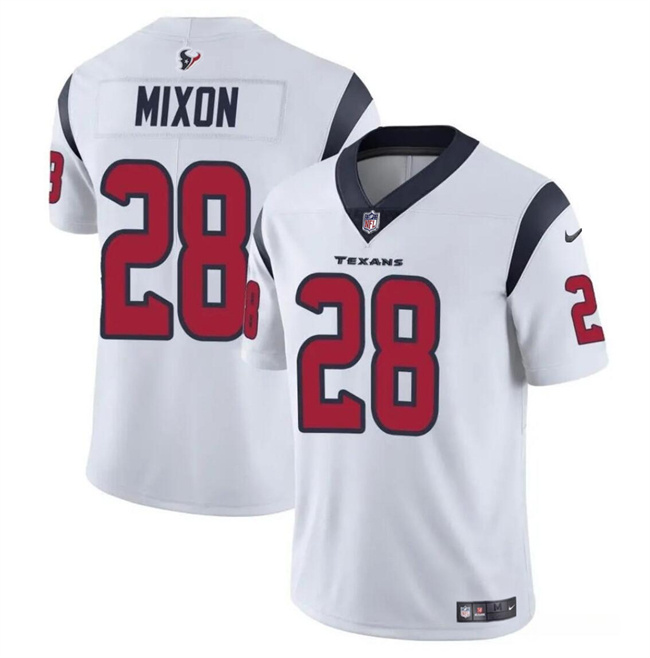 Men's Houston Texans #28 Joe Mixon White Vapor Untouchable Stitched Football Jersey