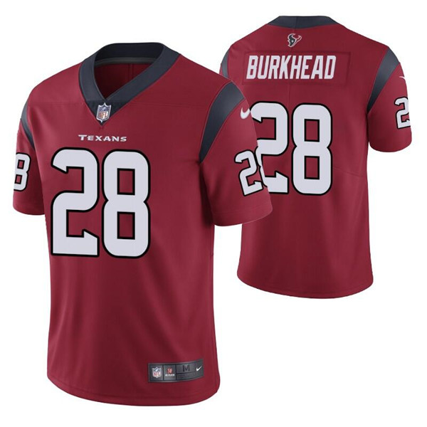 Men's Houston Texans #28 Rex Burkhead Red Vapor Untouchable Limited Stitched Jersey Men's Houston Texans #28 Rex Burkhead Red Vapor Untouchable Limited Stitched Jersey