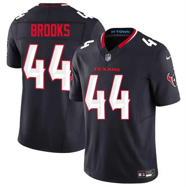 Men's Houston Texans #44 British Brooks Navy 2025 F.U.S.E. Vapor Limited Stitched Football Jersey