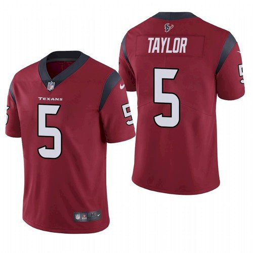 Men's Houston Texans #5 Tyrod Taylor Red Vapor Untouchable Limited Stitched Jersey Men's Houston Texans #5 Tyrod Taylor Red Vapor Untouchable Limited Stitched Jersey