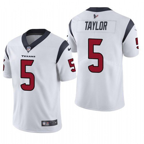 Men's Houston Texans #5 Tyrod Taylor White Vapor Untouchable Limited Stitched Jersey Men's Houston Texans #5 Tyrod Taylor White Vapor Untouchable Limited Stitched Jersey