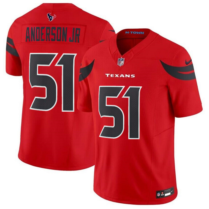 Men's Houston Texans #51 Will Anderson Jr. Red 2024 Alternate F.U.S.E Vapor Stitched Jersey Men's Houston Texans #51 Will Anderson Jr. Red 2024 Alternate F.U.S.E Vapor Stitched Jersey