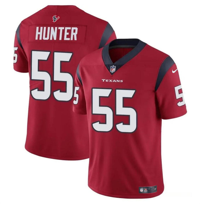 Men's Houston Texans #55 Danielle Hunter Red Vapor Untouchable Stitched Football Jersey Men's Houston Texans #55 Danielle Hunter Red Vapor Untouchable Stitched Football Jersey