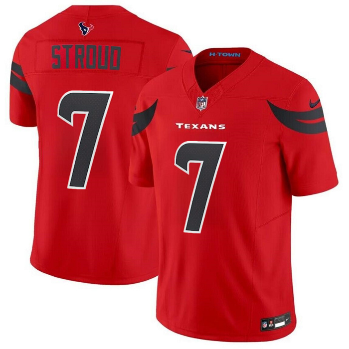 Men's Houston Texans #7 C.J. Stroud Red 2024 Alternate F.U.S.E Vapor Stitched Jersey Men's Houston Texans #7 C.J. Stroud Red 2024 Alternate F.U.S.E Vapor Stitched Jersey