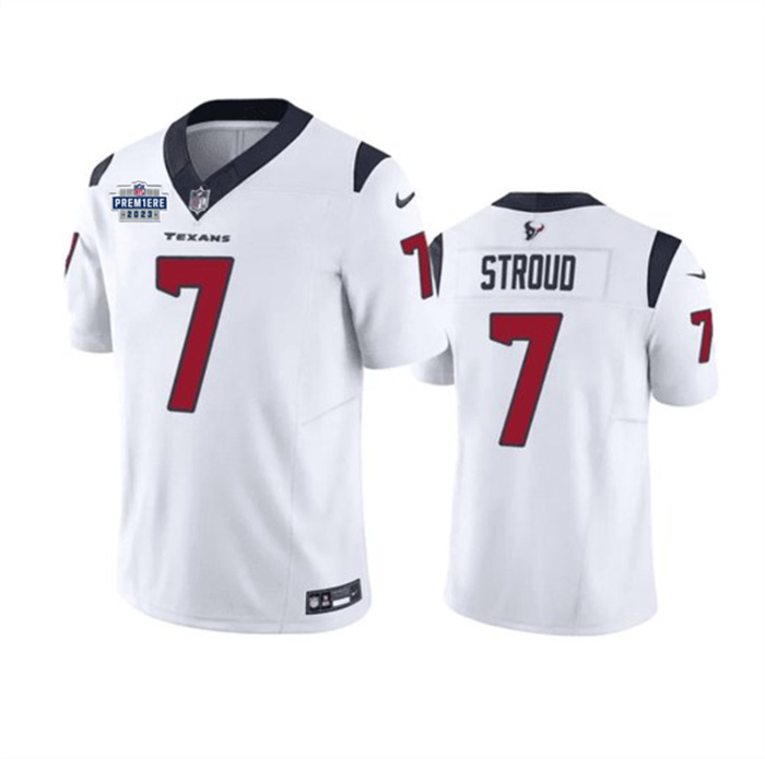 Men's Houston Texans #7 C.J. Stroud White 2023 F.U.S.E Vapor Untouchable Stitched Football Jersey Men's Houston Texans #7 C.J. Stroud White 2023 F.U.S.E Vapor Untouchable Stitched Football Jersey