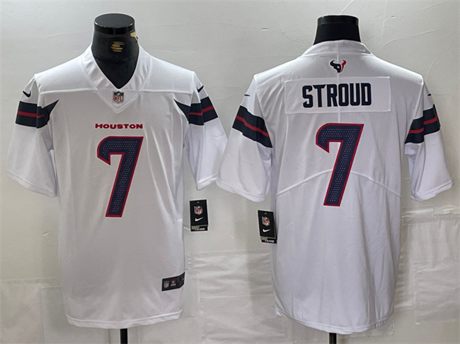 Men's Houston Texans #7 C.J. Stroud White Vapor Untouchable Stitched Football Jersey