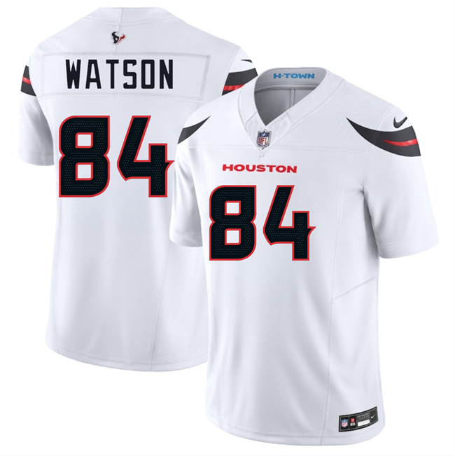 Men's Houston Texans #84 Justin Watson White 2024 Vapor F.U.S.E. Limited Stitched Jersey