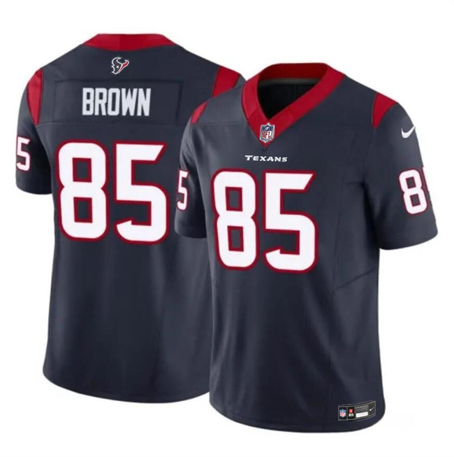 Men's Houston Texans #85 Noah Brown Navy 2023 F.U.S.E Vapor Untouchable Stitched Football Jersey Men's Houston Texans #85 Noah Brown Navy 2023 F.U.S.E Vapor Untouchable Stitched Football Jersey