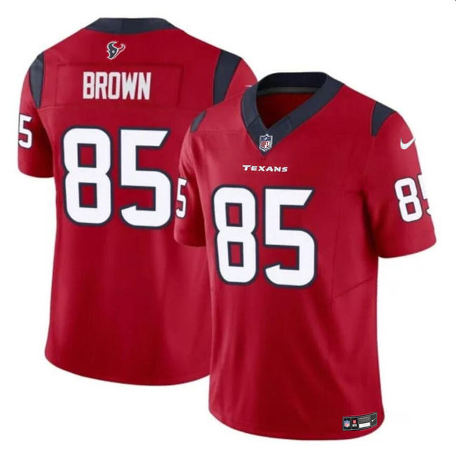 Men's Houston Texans #85 Noah Brown Red 2023 F.U.S.E Vapor Untouchable Stitched Football Jersey Men's Houston Texans #85 Noah Brown Red 2023 F.U.S.E Vapor Untouchable Stitched Football Jersey